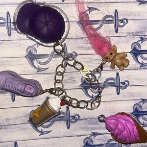 Changeable, mini brand charm bracelet